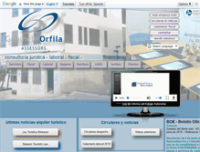 Tablet Screenshot of gabineteorfila.com